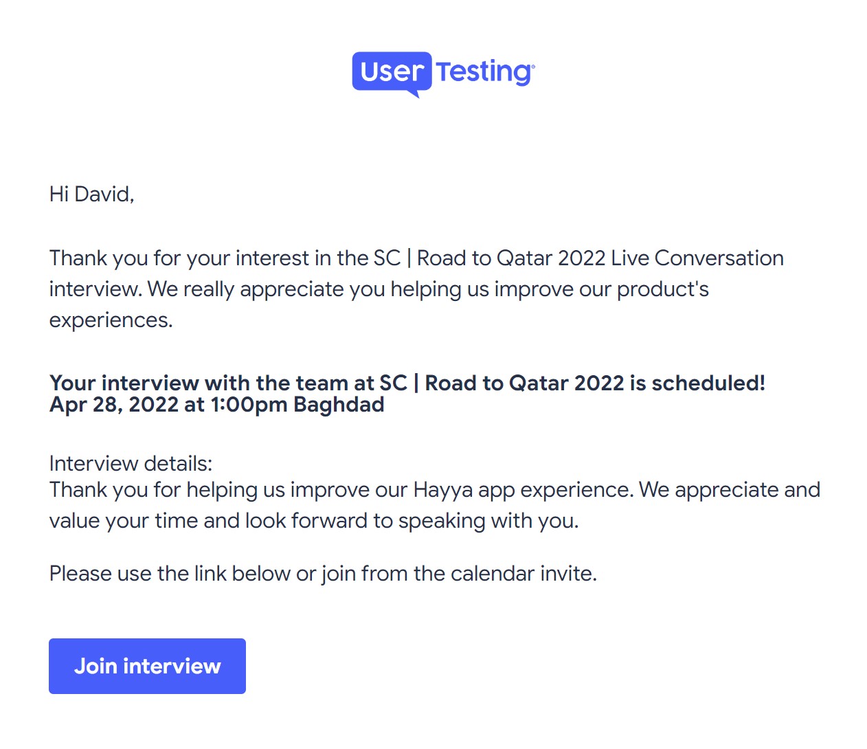 Hayya App User Testing
